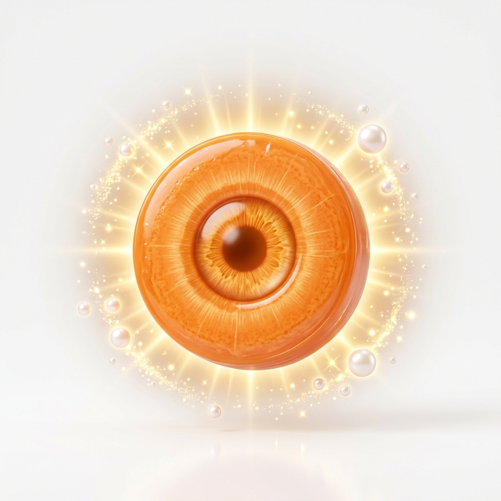 Radiant Skin & Eye Support realistic 3D carrot eye icon