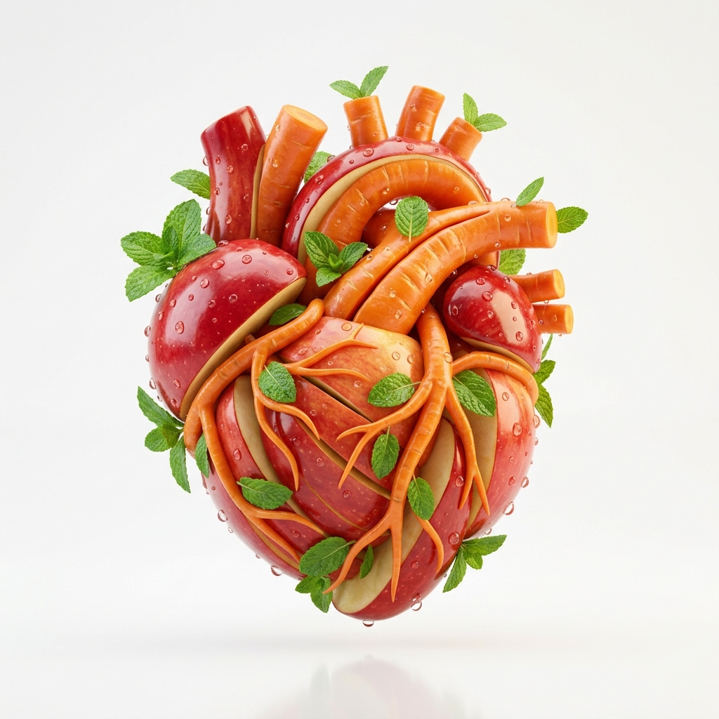 Heart & Cardiovascular Health realistic 3D heart icon